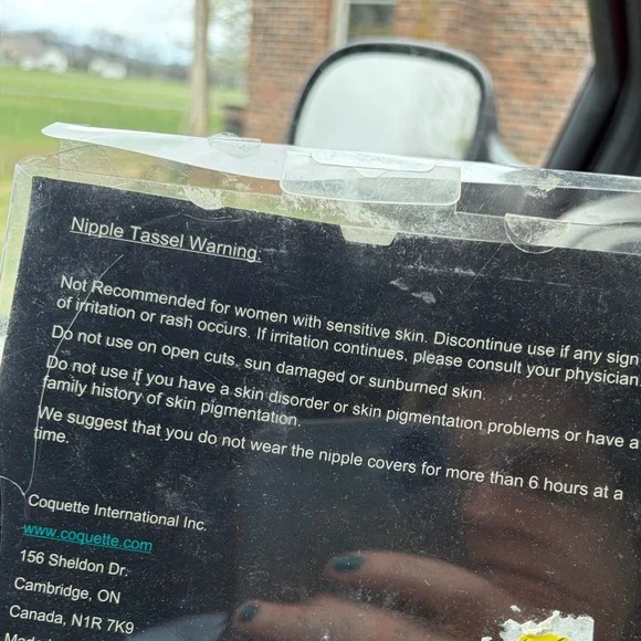 Coquette Black Sequin Tassel Pasties - Picture 2 of 4